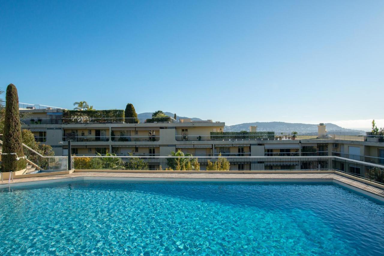 3 Pieces Vue Mer Et Piscine Quartier Parc Imperial Nice Exteriér fotografie